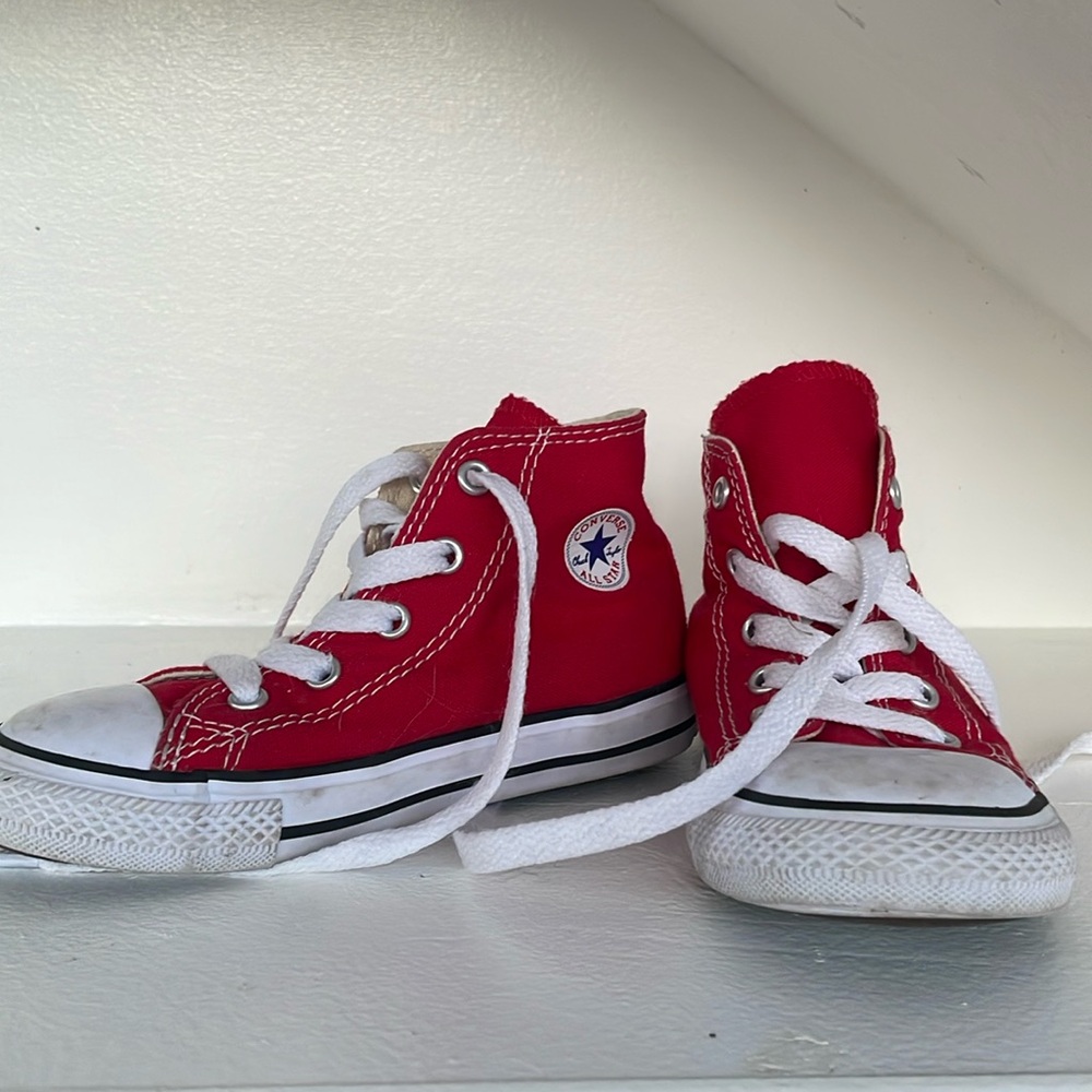 Red Converse High Tops
